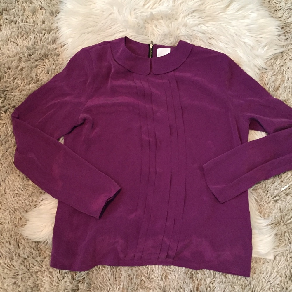 Anthropologie Long Sleeve Leith Blouse Shirt M